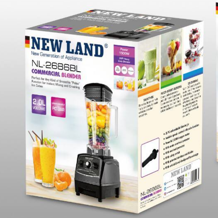 مخلوط کن حرفه ای نیولند مدل NL-2686BL